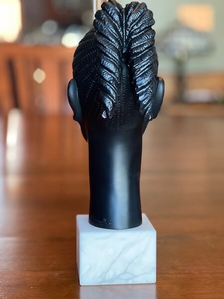 Head African Princess Sculpture Portrait Bust museum marble Egregia